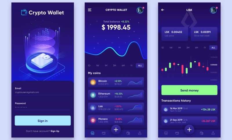 Exodus钱包界面展示